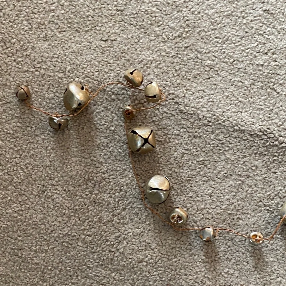 Gold and Brown Holiday Bell Garland